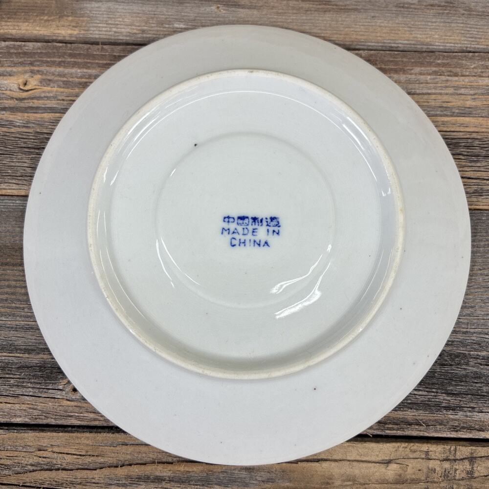 Vintage Chinese Blue & White Porcelain Koi Carp Fish Cup & Saucer Replacement - Picture 4 of 15